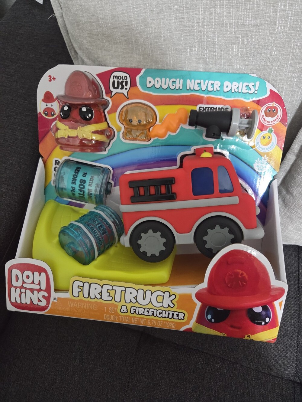 Firetruck & Firefighter Playset - Red